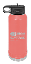 Load image into Gallery viewer, National Guard Flag Laser Engraved Water Bottle  (Etched)
