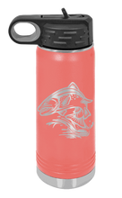 Load image into Gallery viewer, Salmon Jumping Laser Engraved Water Bottle (Etched)
