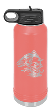 Load image into Gallery viewer, Salmon Jumping Laser Engraved Water Bottle (Etched)
