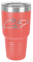 Load image into Gallery viewer, TN Tri-Star State Laser Engraved Tumbler (Etched)
