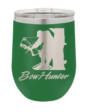 Load image into Gallery viewer, Bow Hunter Laser Engraved Wine Tumbler (Etched)
