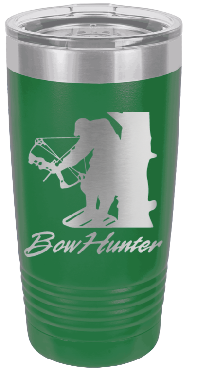 Bow Hunter Laser Engraved Tumbler (Etched)