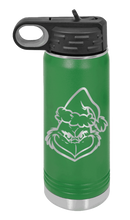 Load image into Gallery viewer, Grinch Laser Engraved Water Bottle (Etched)
