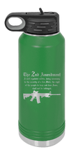 Load image into Gallery viewer, 2nd Amendment Water Bottle Laser Engraved (Etched)
