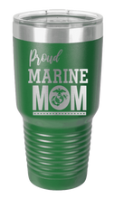 Load image into Gallery viewer, Proud U.S. Marine Corps Mom Laser Engraved Tumbler (Etched)
