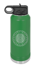 Load image into Gallery viewer, Sunflower Laser Engraved Water Bottle (Etched)
