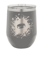 Load image into Gallery viewer, Hockey Laser Engraved Wine Tumbler (Etched)
