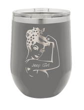 Load image into Gallery viewer, Jeep Girl Laser Engraved  Wine Tumbler (Etched)
