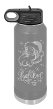 Load image into Gallery viewer, Santa Laser Engraved Water Bottle (Etched)
