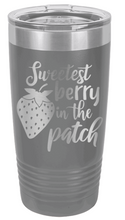 Load image into Gallery viewer, Sweetest Berry in the Patch Laser Engraved Tumbler (Etched)
