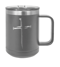 Load image into Gallery viewer, Cross Nails Laser Engraved Mug (Etched)
