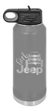 Load image into Gallery viewer, Girl Jeep Cherokee Laser Engraved Water Bottle (Etched)
