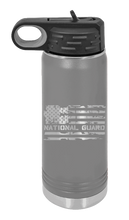 Load image into Gallery viewer, National Guard Flag Laser Engraved Water Bottle  (Etched)
