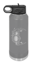 Load image into Gallery viewer, Sunflower Moon Laser Engraved Water Bottle (Etched)
