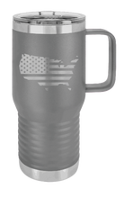 Load image into Gallery viewer, USA Flag Cutout Laser Engraved Mug (Etched)

