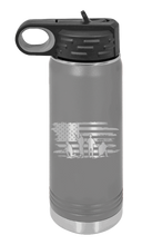 Load image into Gallery viewer, Vet Flag  (Veteran Flag) Laser Engraved Water Bottle (Etched)
