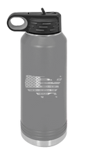 Load image into Gallery viewer, Home of the Free Laser Engraved Water Bottle (Etched)
