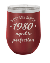 Load image into Gallery viewer, Aged to Perfection - Customizable Laser Engraved Wine Tumbler (Etched) - Personalized
