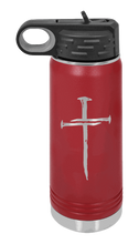 Load image into Gallery viewer, Cross Nails Laser Engraved Water Bottle (Etched)
