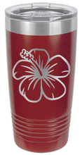 Load image into Gallery viewer, Hibiscus Flower Laser Engraved Tumbler (Etched)
