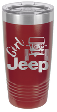 Load image into Gallery viewer, Girl Jeep CJ Laser Engraved Tumbler (Etched)
