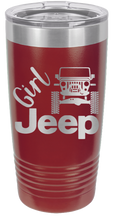 Load image into Gallery viewer, Girl Jeep TJ Laser Engraved Tumble r (Etched)
