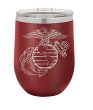 Load image into Gallery viewer, U.S. Marine Corps Laser Engraved Wine Tumbler (Etched)
