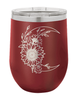 Load image into Gallery viewer, Sunflower Moon Laser Engraved Wine Tumbler (Etched)
