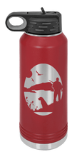Load image into Gallery viewer, Hunter With Dog Laser Engraved Water Bottle (Etched)
