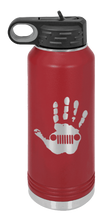 Load image into Gallery viewer, Jeep Wave Laser Engraved Water Bottle (Etched)
