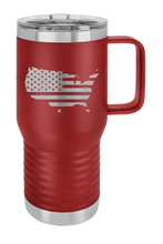 Load image into Gallery viewer, USA Flag Cutout Laser Engraved Mug (Etched)
