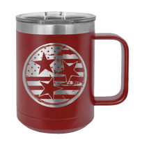 Load image into Gallery viewer, Tennessee Tri-Star Flag Laser Engraved Mug (Etched)
