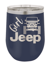 Load image into Gallery viewer, Girl Jeep TJ Laser Engraved Wine Tumbler (Etched)
