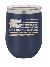 Load image into Gallery viewer, National Guard Flag Laser Engraved Wine Tumbler (Etched)
