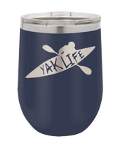 Load image into Gallery viewer, Yak Life Laser Engraved Wine Tumbler (Etched)
