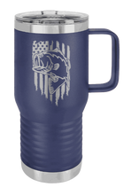 Load image into Gallery viewer, Bass - American Flag Laser Engraved Mug (Etched)
