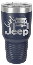 Load image into Gallery viewer, Girl Jeep Cherokee Laser Engraved Tumbler (Etched)

