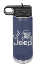 Load image into Gallery viewer, Girl Jeep YJ Laser Engraved Water Bottle (Etched)
