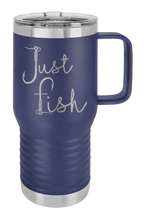 Load image into Gallery viewer, Just Fish Laser Engraved Mug (Etched)
