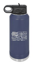 Load image into Gallery viewer, National Guard Flag Laser Engraved Water Bottle  (Etched)
