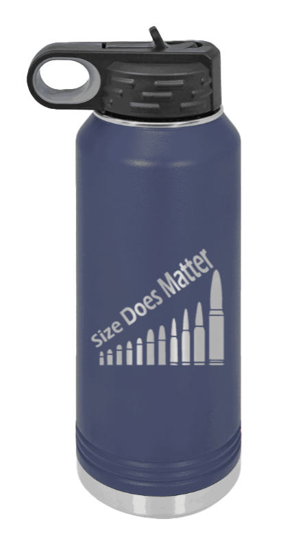  32oz Navy Stainless Steel Water Bottle with Engraved