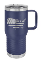Load image into Gallery viewer, USA Flag Cutout Laser Engraved Mug (Etched)
