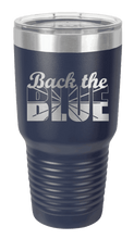 Load image into Gallery viewer, Back the Blue Laser Engrave Tumbler (Etched)
