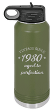 Load image into Gallery viewer, Aged to Perfection - Customizable Laser Engraved Water Bottle (Etched)
