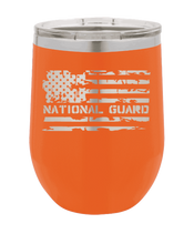 Load image into Gallery viewer, National Guard Flag Laser Engraved Wine Tumbler (Etched)
