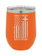 Load image into Gallery viewer, Stand for the Flag Laser Engraved Wine Tumbler (Etched)
