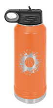 Load image into Gallery viewer, Basketball Design Water Bottle - Laser Engraved (Etched)
