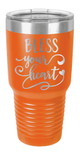 Load image into Gallery viewer, Bless Your Heart Laser Engraved Tumbler (Etched)
