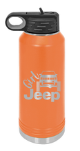 Load image into Gallery viewer, Girl Jeep Cherokee Laser Engraved Water Bottle (Etched)
