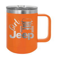 Load image into Gallery viewer, Girl Jeep YJ Laser Engraved Mug (Etched)
